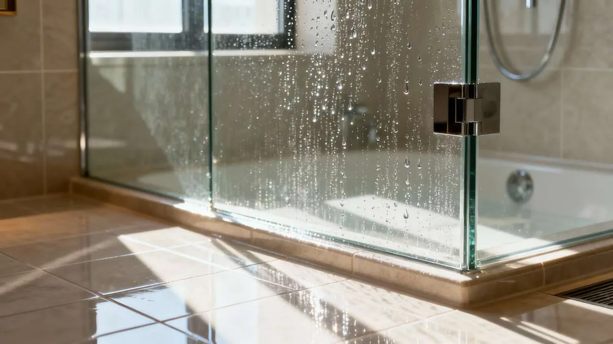 The hotel trick to clean shower screens without streaks